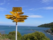 Kiwi icon, the signpost at Bluff, the end/start of SH1 Kiwi icon, the signpost at Bluff, the end/start of SH1